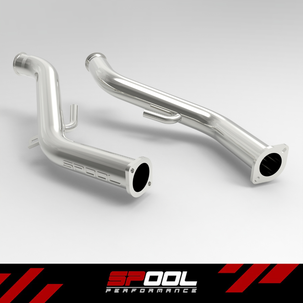 Spool VR30DTT Full Downpipes Upgrade [Race Downpipes] | Infiniti Q50 Q60 RZ34 [VR30] - IN STOCK NOW - SAME DAY SHIPPING!