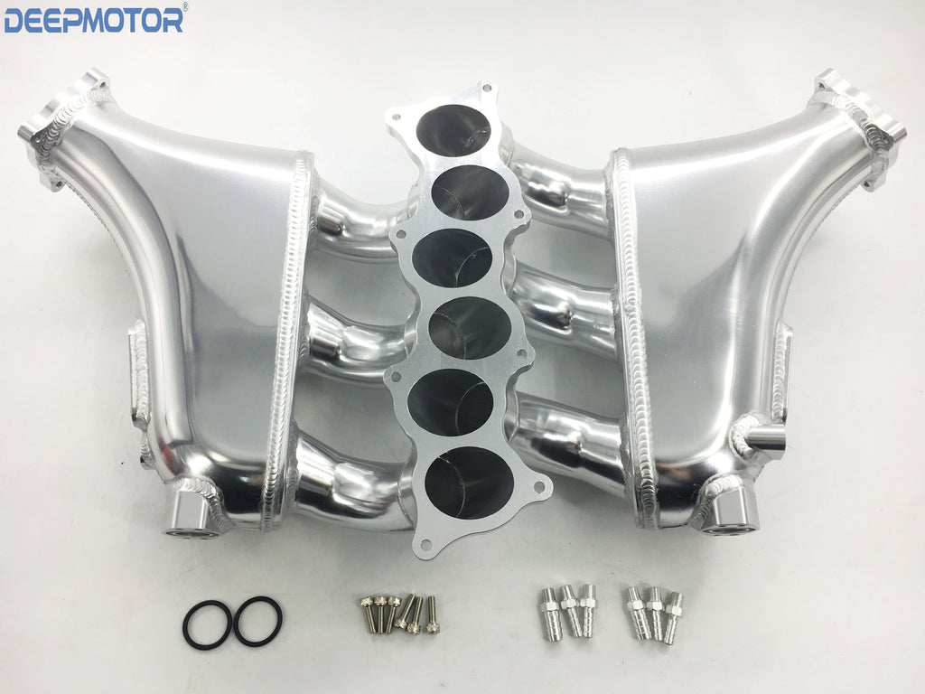 Deepmotor GTR R35 VR38DETT Billet Intake Manifold for 09-UP Nissan Plenum Silver