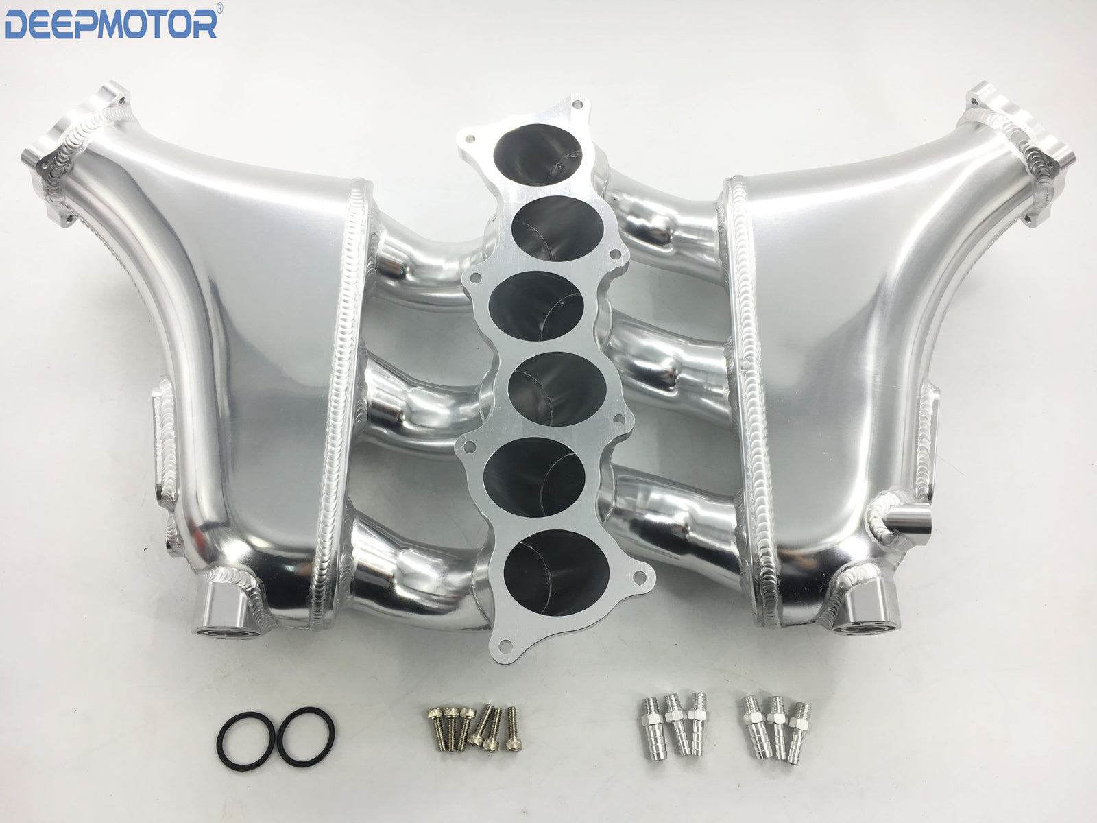 Deepmotor GTR R35 VR38DETT Billet Intake Manifold for 09-UP Nissan Plenum Silver