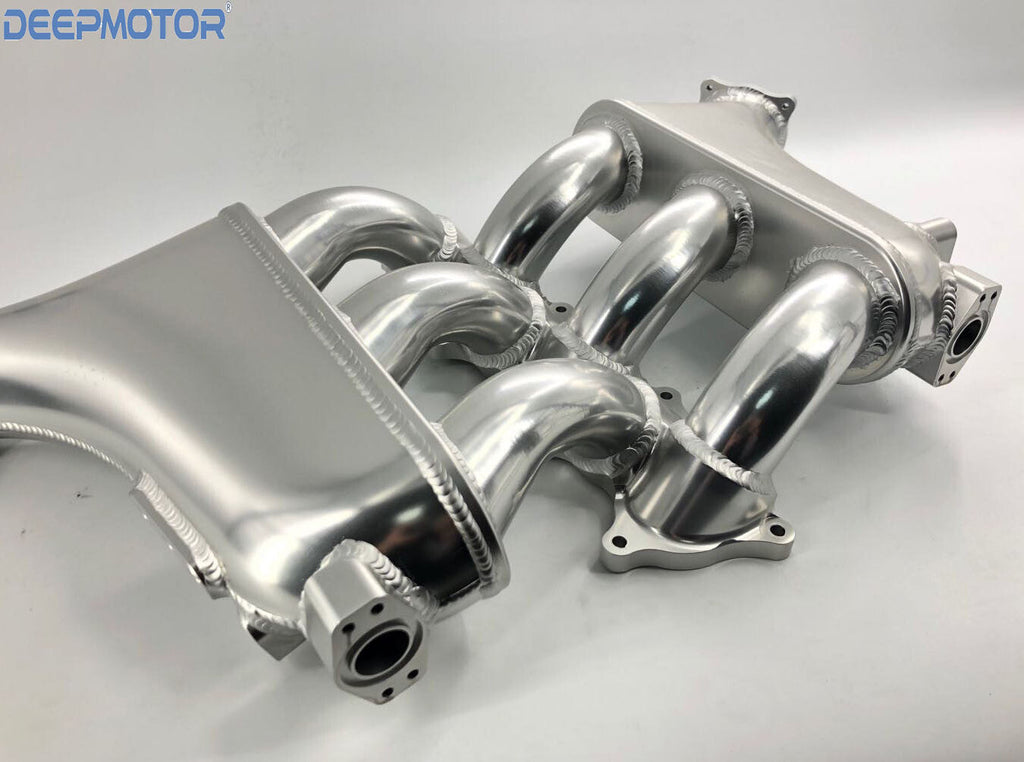 Deepmotor GTR R35 VR38DETT Billet Intake Manifold for 09-UP Nissan Plenum Silver
