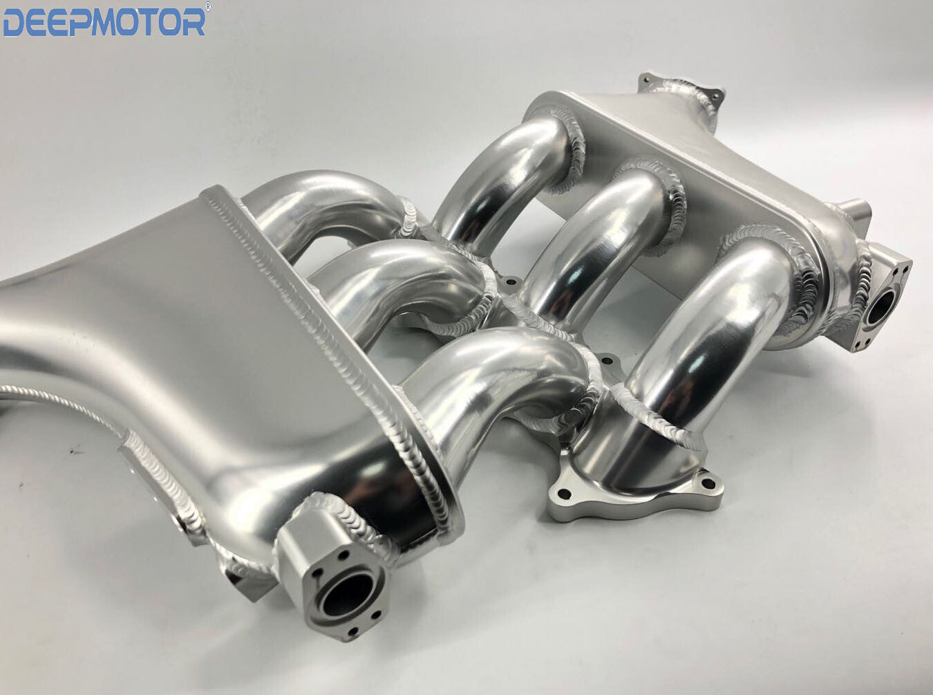Deepmotor GTR R35 VR38DETT Billet Intake Manifold for 09-UP Nissan Plenum Silver