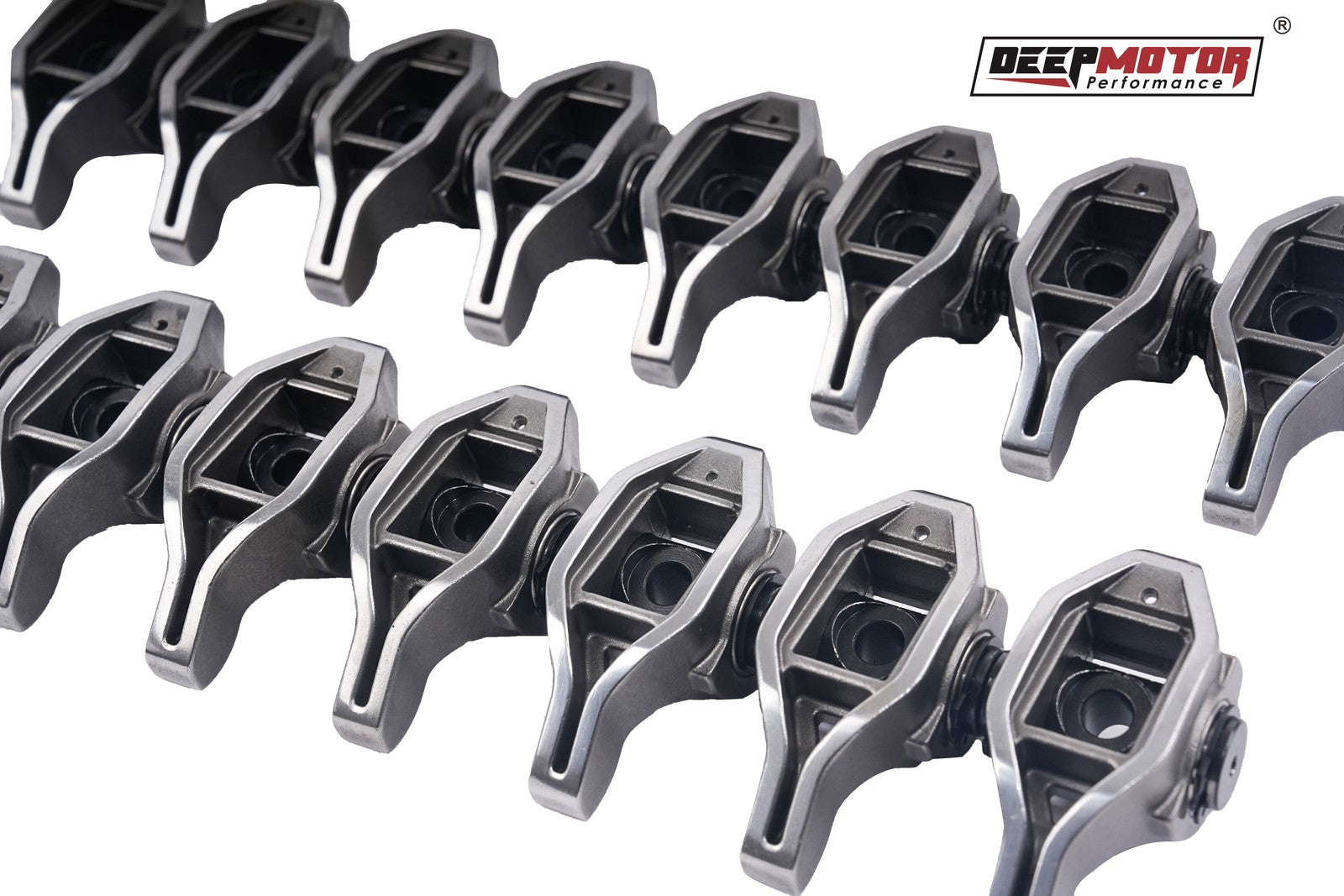 Deepmotor Rocker Arms with Upgraded Trunion Kit Installed for Ford Godzilla
