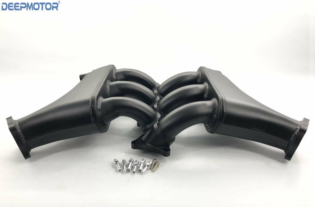 Deepmotor GTR R35 VR38DETT Billet Intake Manifold for 09-UP Nissan plenum Black