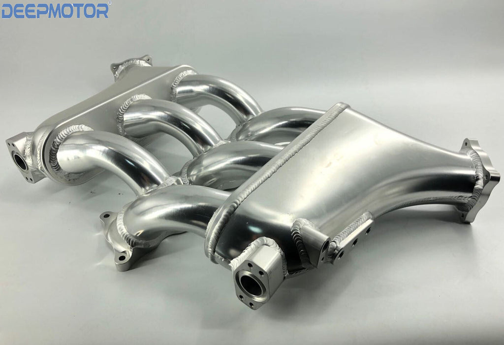 Deepmotor GTR R35 VR38DETT Billet Intake Manifold for 09-UP Nissan Plenum Silver