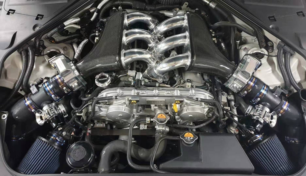 Deepmotor GTR R35 VR38DETT Billet Intake Manifold for 09-UP Nissan Plenum Silver