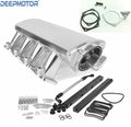 Low Profile Intake Manifold LS1 LS2 LS6 w MAP Sensor Port Fuel Rail + TB Bracket