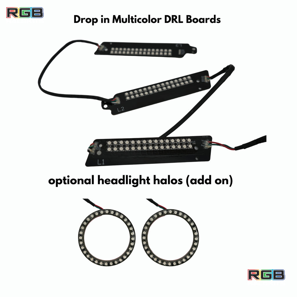 Ford Mustang Multicolor Flow Series DRL Boards (2015-2017)
