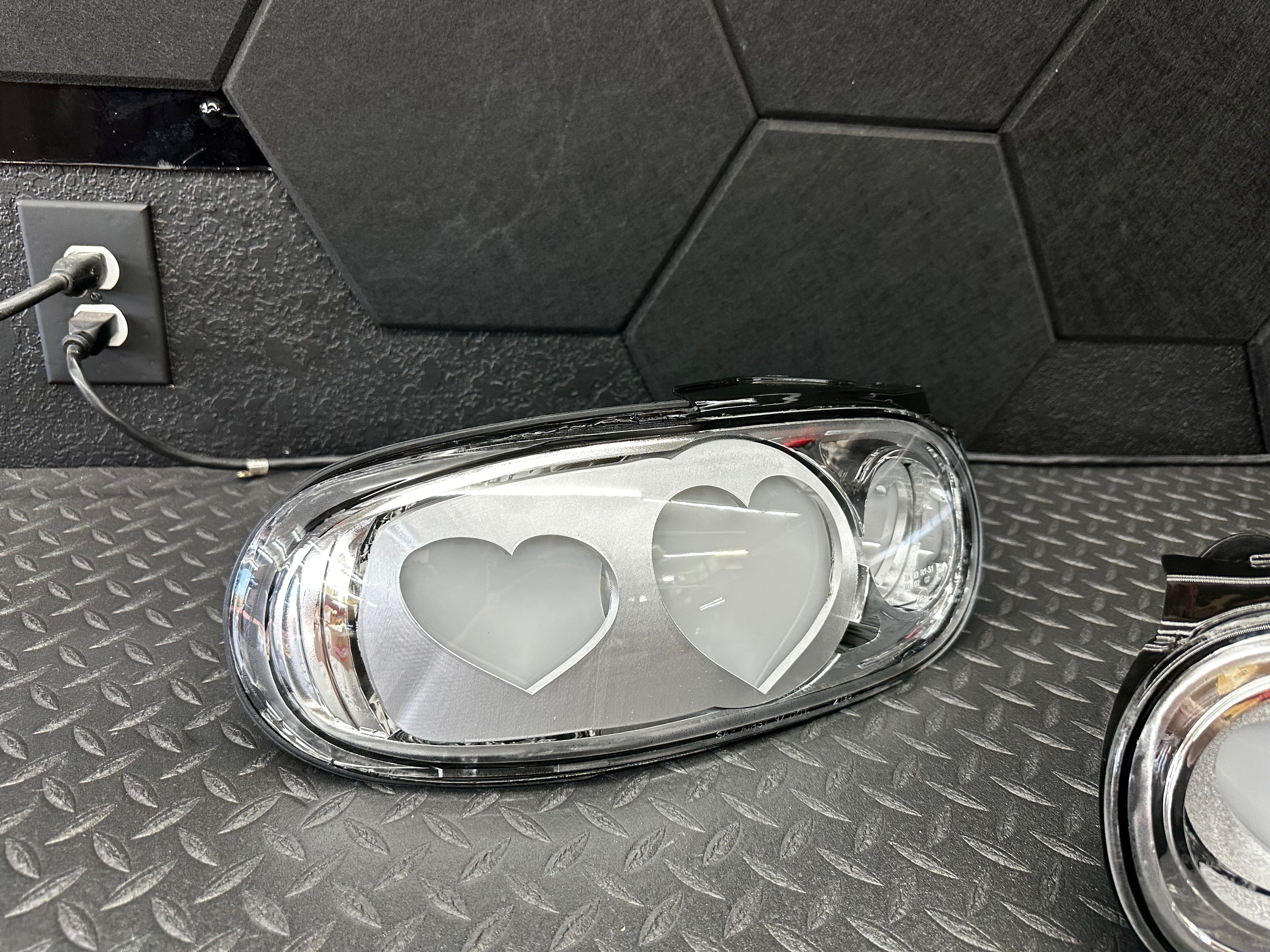 NTXGlow CLEAR Diffused Heart Tail Lights (1990-1997 Na Mazda Miata)