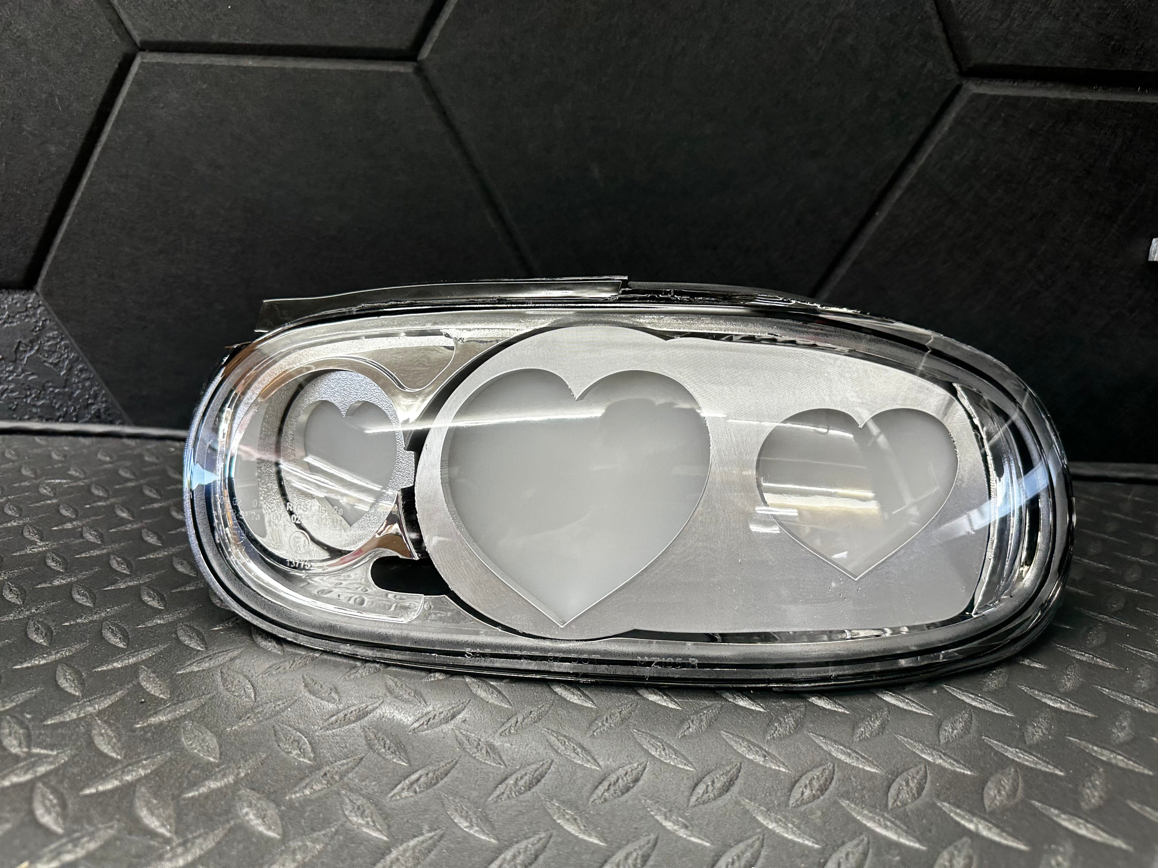 NTXGlow CLEAR Diffused Heart Tail Lights (1990-1997 Na Mazda Miata)